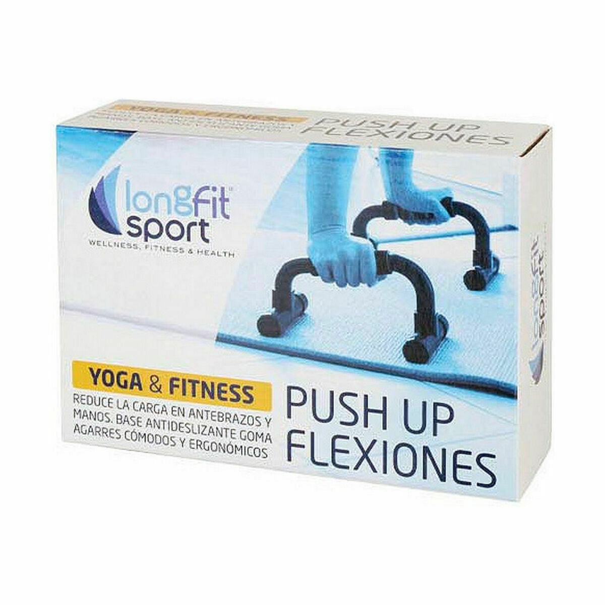 Longfit Sport Support For Press-Ups Longfit Sport Blue Black (3 Units)